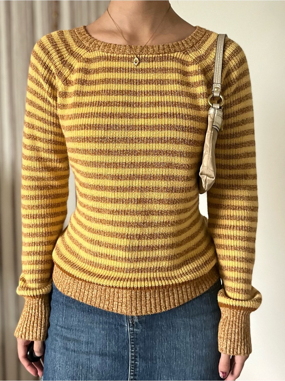 vintage prAna striped knit sweater